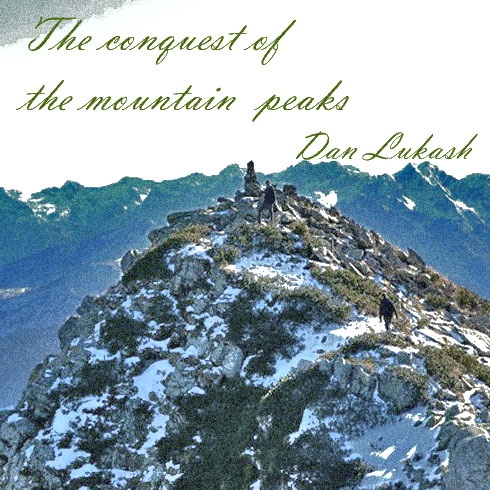 The conquest of the mountain peaks