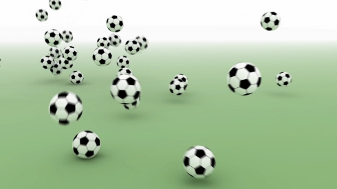Falling Soccer Balls