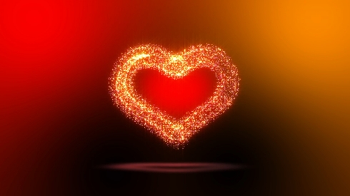Heart Shaped Particle Animation