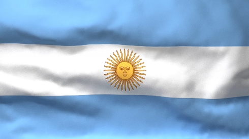 Waving Flag of Argentina