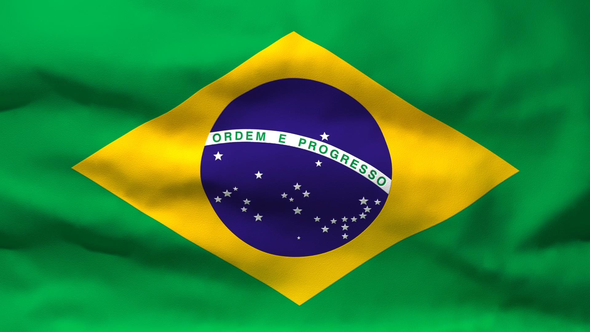 Waving Flag of Brazil