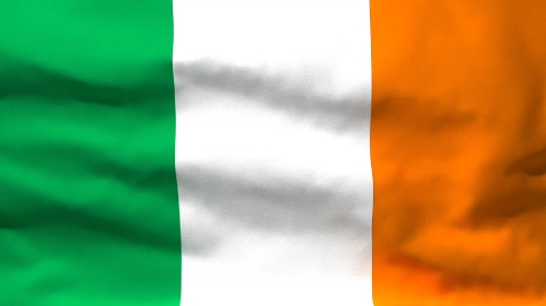 Waving Flag of Ireland